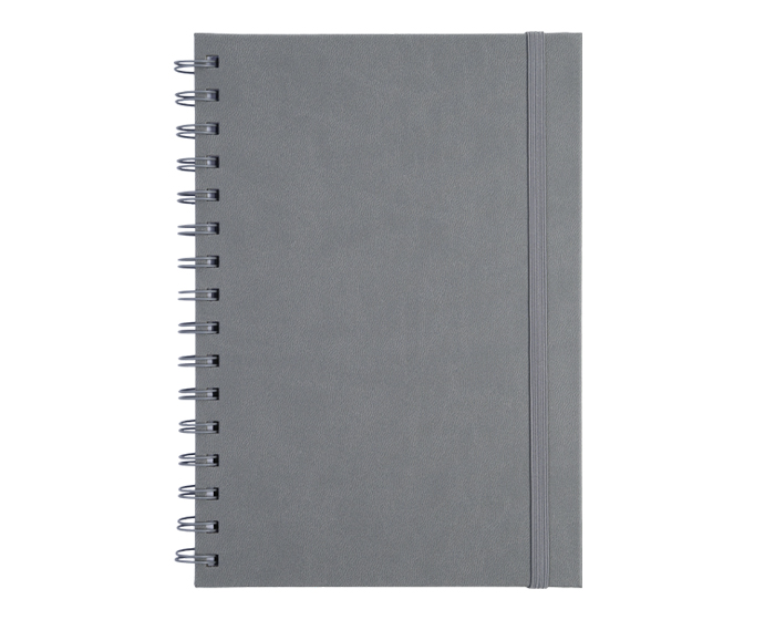 Libreta A5 con Arillo Metalico Rulfo A3160 Gris (Pu / A3160.22 / articulos promocionales)