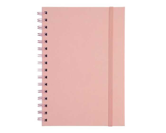 Libreta A5 con Arillo Metalico Rulfo A3160 Palo de Rosa (Pu / A3160.25 / articulos promocionales)
