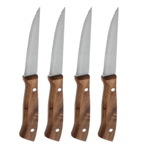 Set de Cuchillos Taxco A3162 Cafe (Acero inoxidable / madera acacia / A3162.21 / articulos promocionales)