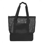 Bolsa de Malla Playacar A3164 Negro (Poliester / malla mesh / peva / A3164.02 / articulos promocionales)