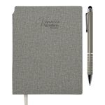 Agendario de Bolsillo con Boligrafo Venecia Pocket A3168 Gris (Libreta: pu // boligrafo: aluminio / A3168.22 / articulos promocionales)