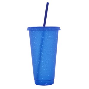 Vaso de Plastico de 750 ml Glitter A3171 Azul (Plastico pp / A3171.09 / articulos promocionales)