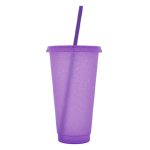 Vaso de Plastico de 750 ml Glitter A3171 Lila (Plastico pp / A3171.16 / articulos promocionales)