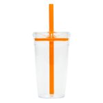 Vaso de Plastico de 450 ml. Conga A3172 Naranja (Plastico ps / silicon / A3172.03 / articulos promocionales)