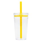 Vaso de Plastico de 450 ml. Conga A3172 Amarillo (Plastico ps / silicon / A3172.07 / articulos promocionales)
