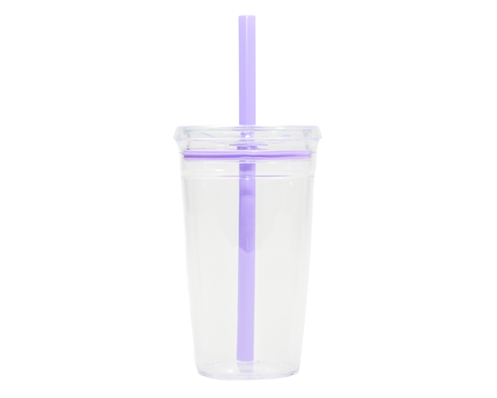 Vaso de Plastico de 450 ml. Conga A3172 Lila (Plastico ps / silicon / A3172.16 / articulos promocionales)