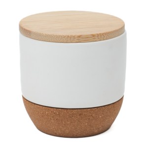 Vela Decorativa con Aroma Serenity A3174 Blanca (Cera / ceramica / bambu / corcho / A3174.01 / articulos promocionales)