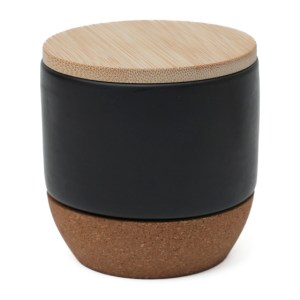 Vela Decorativa con Aroma Serenity A3174 Negra (Cera / ceramica / bambu / corcho / A3174.02 / articulos promocionales)