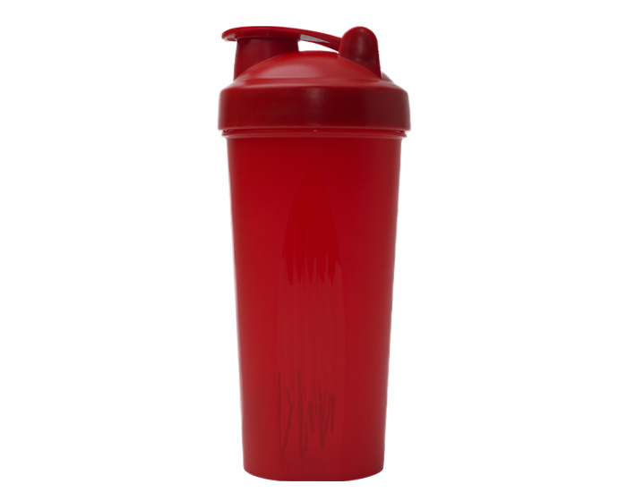 Cilindro Shaker de 600 ml. Atlas A3176 Rojo (Plastico pp / acero / A3176.04 / articulos promocionales)