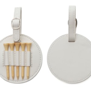 Estuche con Soportes Tees de Golf A3177 Blanco (Bambu / pu / A3177.01 / articulos promocionales)