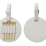 Estuche con Soportes Tees de Golf A3177 Blanco (Bambu / pu / A3177.01 / articulos promocionales)