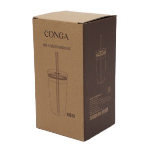 Caja de Regalo de Carton para Vaso Conga, Caja Conga A3180 Cafe (Carton / A3180.21 / articulos promocionales)