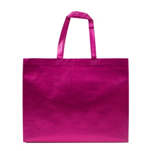 Bolsa de Nonwoven Metalizado Gleam L A3187 Rosa (Non woven con pelicula plastica / A3187.05 / articulos promocionales)