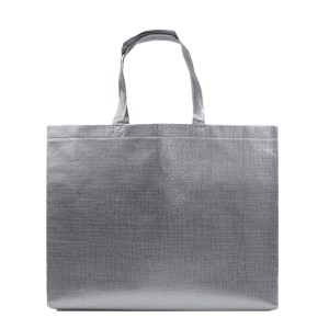 Bolsa de Nonwoven Metalizado Gleam L A3187 Plata (Non woven con pelicula plastica / A3187.17 / articulos promocionales)
