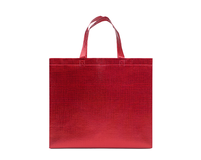 Bolsa de Nonwoven Metalizado Gleam A3188 Rojo (Non woven con pelicula plastica / A3188.04 / articulos promocionales)