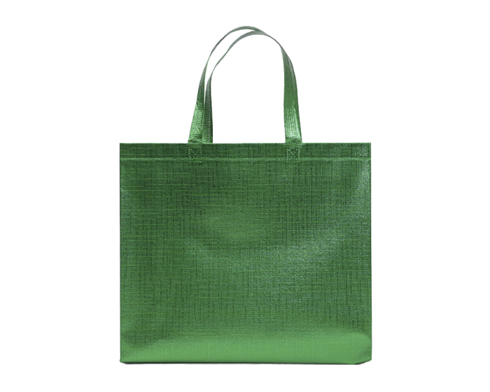Bolsa de Nonwoven Metalizado Gleam A3188 Verde (Non woven con pelicula plastica / A3188.06 / articulos promocionales)