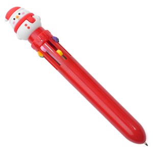 Boligrafo Multitintas con Figura Navidena, Chrismatik A3197 Rojo (Plastico abs / A3197.04 / articulos promocionales)