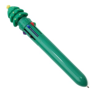 Boligrafo Multitintas con Figura Navidena, Chrismatik A3197 Verde (Plastico abs / A3197.06 / articulos promocionales)