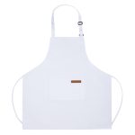 Mandil de Poliester con Bolsillo Frontal Pro Chef A3203 Blanco (100% Poliester / A3203.01 / articulos promocionales)