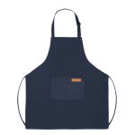 Mandil de Poliester con Bolsillo Frontal Pro Chef A3203 Azul Marino (100% Poliester / A3203.11 / articulos promocionales)