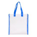 Bolsa Transparente con Asas de Color Claris A3207 Azul (Plastico pvc / poliester / A3207.09 / articulos promocionales)