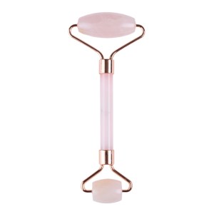 Rodillo Masajeador de Cuarzo Rose A3212 Palo de Rosa (Cuarzo rosa / aleacion de zinc / A3212.25 / articulos promocionales)
