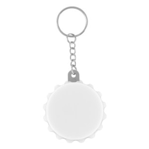 Llavero-destapador de Plastico Corcholata A3223 Blanco (Plastico abs / hierro / A3223.01 / articulos promocionales)