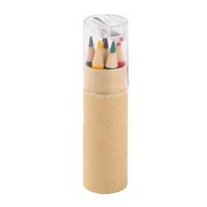 6 LAPICES DE COLORES CON ESTUCHE COLOREANDO A3226 BEIGE (LAPICES: MADERA // ESTUCHE: CARTON / PLASTICO / A3226.24 / ARTICULOS PROMOCIONALES)