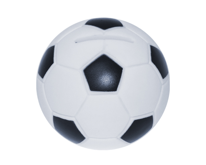 Alcancia de Plastico de Soccer Golazo A3236 Blanco (Plastico pvc / A3236.01 / articulos promocionales)