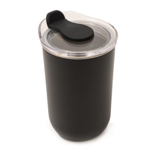 Termo Acero Inox / Plastico de 350 ml. Malva A3239 Negro (Exterior: plastico / interior: acero inoxidable / A3239.02 / articulos promocionales)