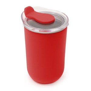 Termo Acero Inox / Plastico de 350 ml. Malva A3239 Rojo (Exterior: plastico / interior: acero inoxidable / A3239.04 / articulos promocionales)
