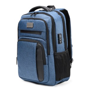 Mochila Backpack Porta Laptop Seul A3243 Azul Marino (Tela oxford 300d con recubrimiento de pvc / A3243.11 / articulos promocionales)