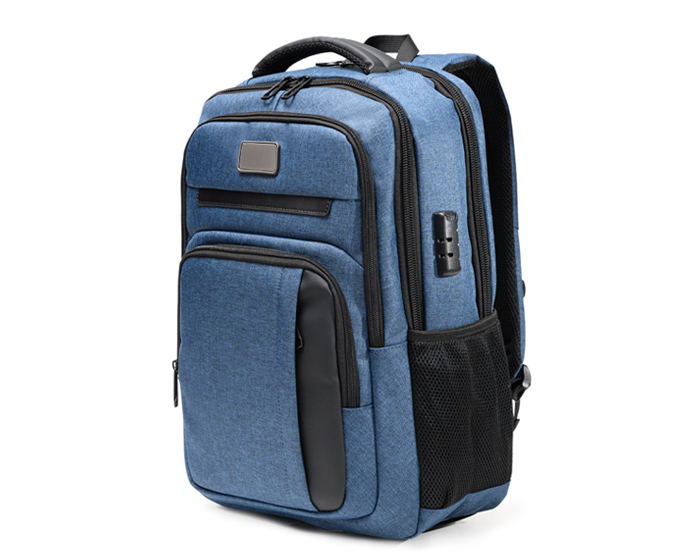 Mochila Backpack Porta Laptop Seul A3243 Azul Marino (Tela oxford 300d con recubrimiento de pvc / A3243.11 / articulos promocionales)