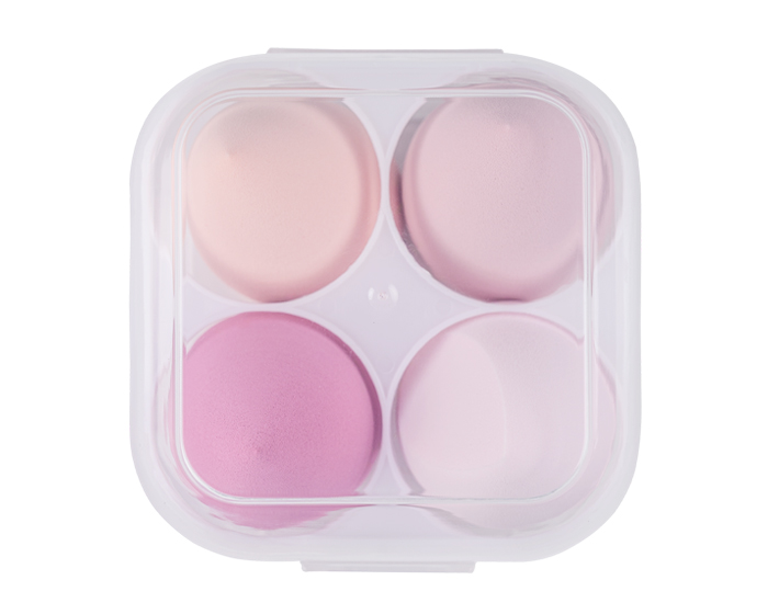Set con 4 Esponjas para Maquillaje Yuki A3245 Palo de Rosa (Poliuretano / A3245.25 / articulos promocionales)