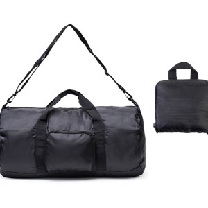 Maleta Deportiva Plegable Longoria A3258 Negra (Poliester 210t / A3258.02 / articulos promocionales)