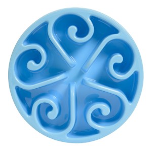 Plato de Comida Lenta para Perro Slow A3259 Azul Claro (Plastico pp / A3259.10 / articulos promocionales)
