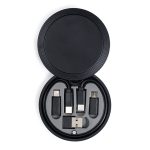 Estuche con Cable y Conectores para Celular Nexus A3275 Negro (Plastico abs / plastico pvc / A3275.02 / articulos promocionales)