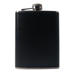 Licorera de Bolsillo 8 oz Islay A3280 Negro (Acero inoxidable / pu / A3280.02 / articulos promocionales)