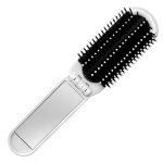 Cepillo de Bolsillo Plegable con Espejo Capelli A3281 Blanco (Plastico / espejo / A3281.01 / articulos promocionales)