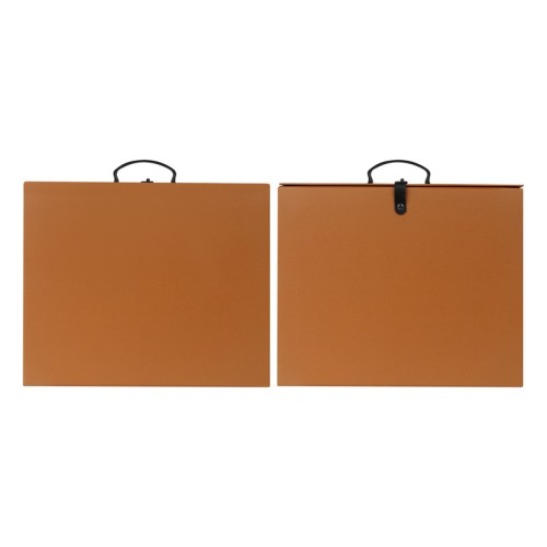 ACC-009-C_1 Accesorio Oficina Caja de Regalo Verne Cafe ACC 009 C Cafe (ACC009C – carton / curpiel – articulo promocional)