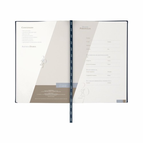 AGD-027-A_2 Diaria Agenda Diaria Clasica 2027 Azul AGD 027 A Azul (AGD027A – curpiel – articulo promocional)