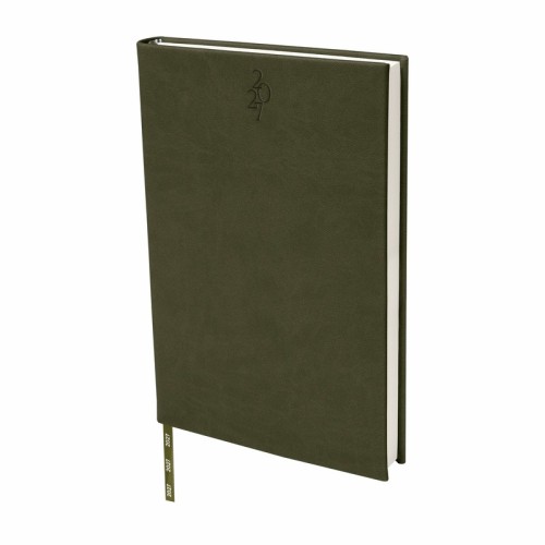 Diaria Agenda Diaria Clasica 2027 Verde AGD 027 V Verde (AGD027V - curpiel - articulo promocional)