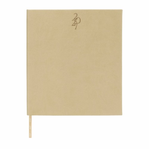 AGE-027-BE_1 Semanal Agenda Ejecutiva Clasica 2027 Beige AGE 027 BE Beige (AGE027BE – curpiel – articulo promocional)