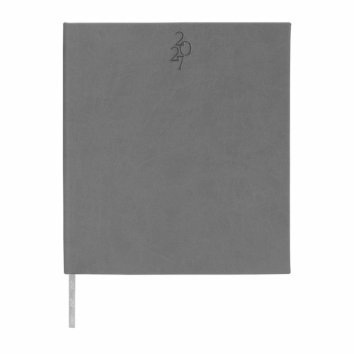 AGE-027-G_1 Semanal Agenda Ejecutiva Clasica 2027 Gris AGE 027 G Gris (AGE027G – curpiel – articulo promocional)