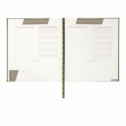 AGE-027-V_2 Semanal Agenda Ejecutiva Clasica 2027 Verde AGE 027 V Verde (AGE027V – curpiel – articulo promocional)