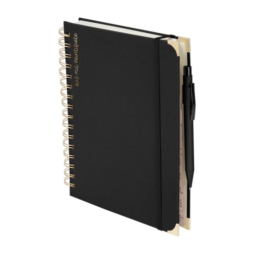 Semanal Agenda Semanal Unik 2027 Negro AGN 027 N Negro (AGN027N - curpiel agenda / metal y plastico boligrafo - articulo promocional)