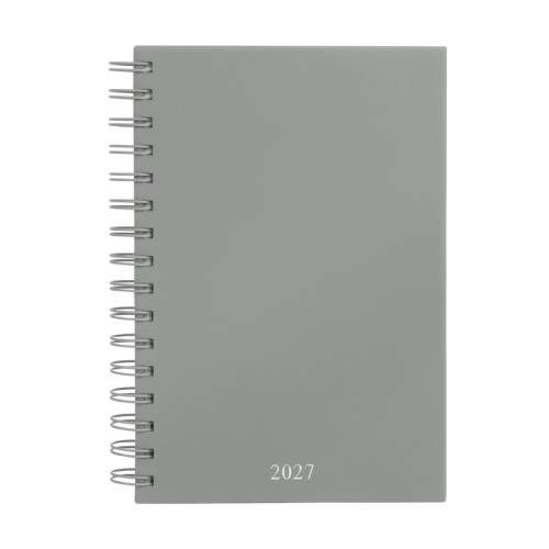 AGSP-027-G_1 Diaria Agenda Diaria Lette 2027 Gris AGSP 027 G Gris (AGSP027G – curpiel agenda / metal boligrafo – articulo promocional)
