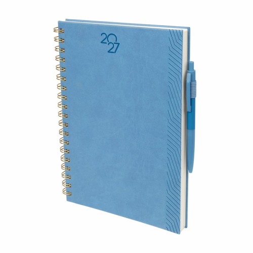 Semanal Agenda Semanal Terra 2027 Azul AGTS 027 A Azul (AGTS027A - curpiel agenda / metal y plastico boligrafo - articulo promocional)