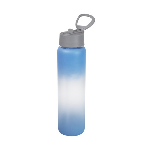 Cilindro Vidrio Cilindro para Sublimar Beira Azul ANF 059 A Azul (ANF059A - vidrio borosilicato / plastico - articulo promocional)