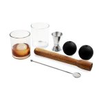 Set Set de Mixologia Soroa BAR 037 S Plata (BAR037S - vidrio / acero inoxidable / madera / rubber - articulo promocional)